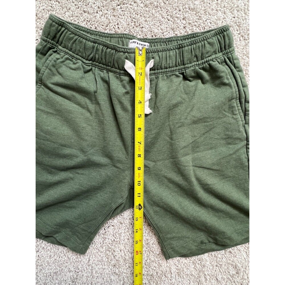 Surf & Swim Mens Green Shorts Drawstring Casual Lounge Athletic Size S - Picture 2 of 8